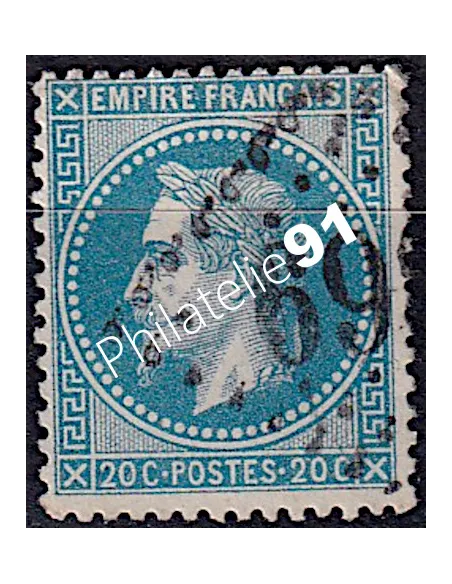 Timbre de France n° 29B - Napoléon III lauré - oblitéré