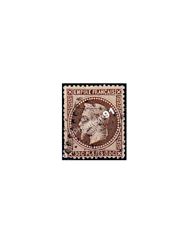 Timbre de France n° 30 - Second Empire - Napoléon III - oblitéré