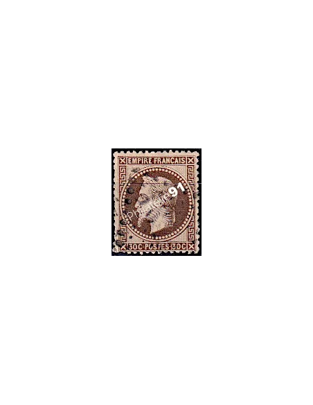 Timbre de France n° 30 - Second Empire - Napoléon III - oblitéré
