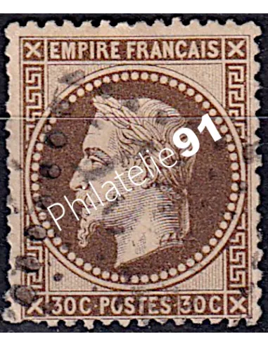 Timbre de France n° 30 - Second Empire - Napoléon III - oblitéré