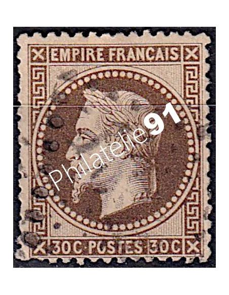 Timbre de France n° 30 - Second Empire - Napoléon III - oblitéré