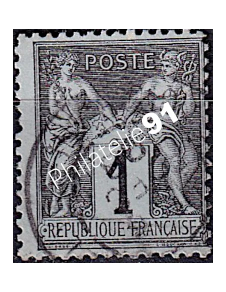 n°    83 - Type Sage - timbre classique oblitéré