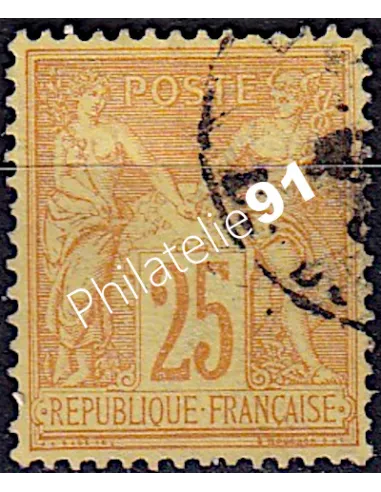 Timbre de France n° 92 - Type Sage - oblitéré