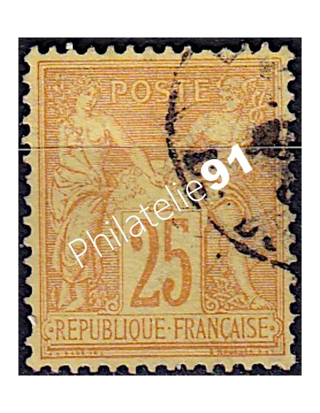 Timbre de France n° 92 - Type Sage - oblitéré