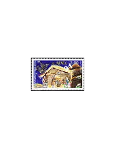 Timbre de St Pierre et Miquelon n°662, Noël, collection timbre Dom-Tom
