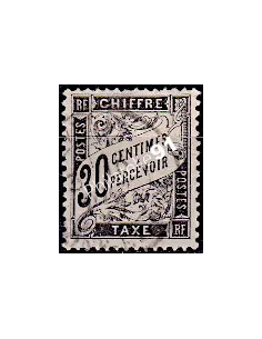 Timbre Taxe n° 18 oblitéré, collection timbres France