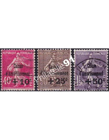 Timbres n° 266 à 268 oblitérés, collection timbres France