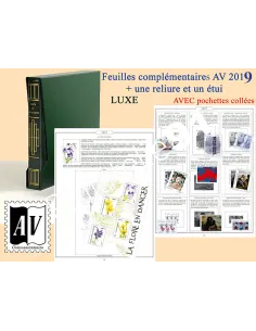 AV - Jeu Luxe France 2020 + RELIURE + ETUI, matériel philatélique