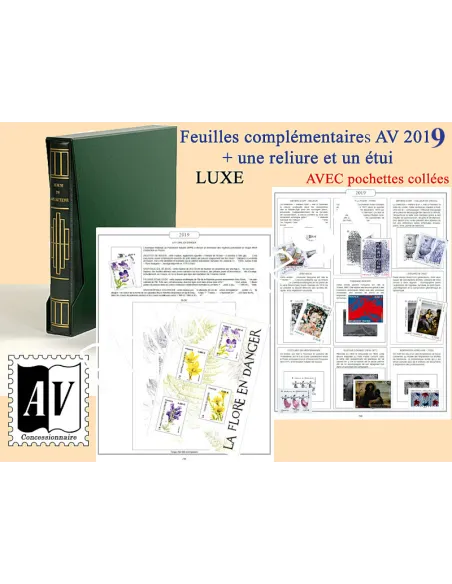 AV - Jeu Luxe France 2022 + RELIURE + ETUI, matériel philatélique