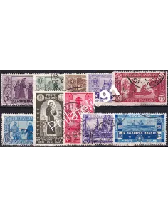 Italie, n° 273 à 282 oblitérés, 2 séries, collection timbres Europe