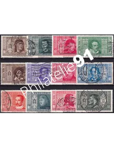Italie, n° 283 à 294 oblitérés, collection timbres Europe