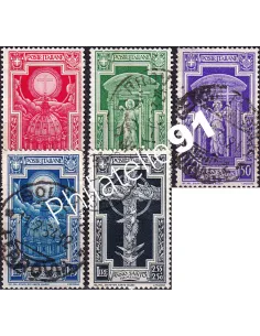 Italie, n° 325 à 329 oblitérés, collection timbres Europe