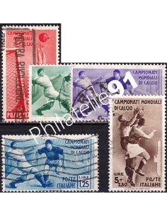 Italie, n° 339 à 343 oblitérés, collection timbres Europe