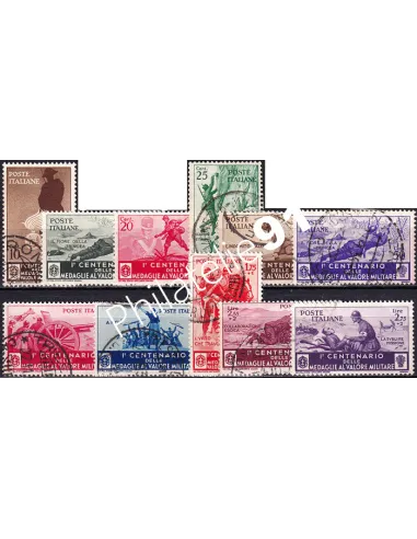 Italie, n° 346 à 356 oblitérés, collection timbres Europe