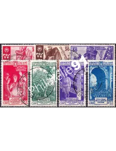 Italie, n° 357 à 263 oblitérés, 2 séries, collection timbres Europe
