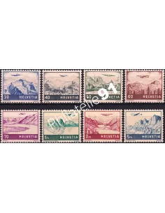 Suisse, PA n° 27 à 34 charnière, collection timbres Europe