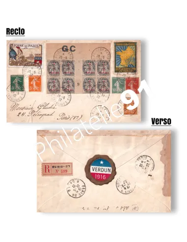 Enveloppe de la Foire de Paris en Recommandé, lettre France