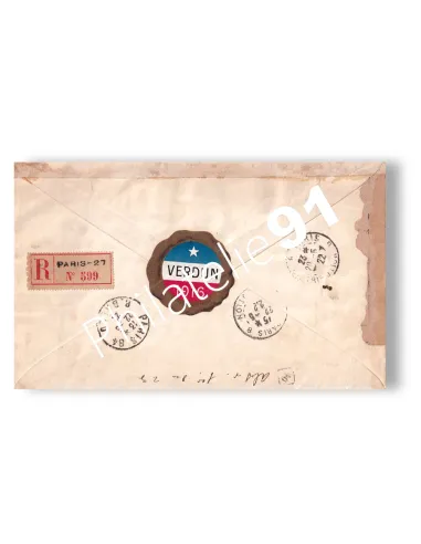 Enveloppe de la Foire de Paris en Recommandé, lettre France