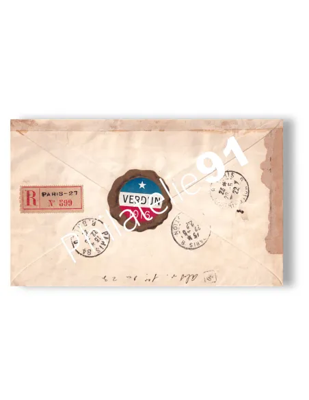 Enveloppe de la Foire de Paris en Recommandé, lettre France