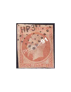 Timbre Classique n° 16a non dentelé oblitéré, timbres France