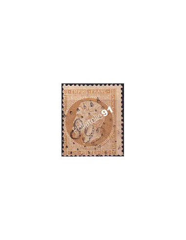 Timbre Classique n° 21 oblitéré, Filet absent en haut, timbres France