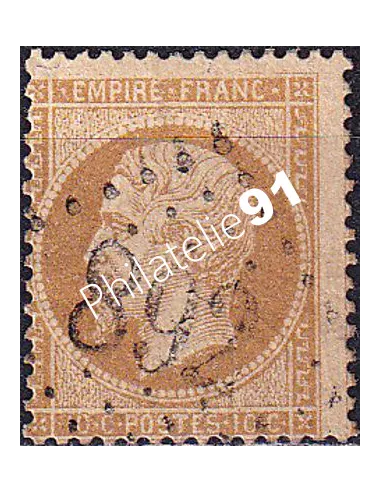 Timbre Classique n° 21 oblitéré, Filet absent en haut, timbres France