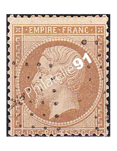Timbre Classique n° 21 oblitéré, oblitération ancre, timbres France