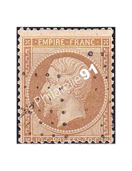 Timbre Classique n° 21 oblitéré, oblitération ancre, timbres France