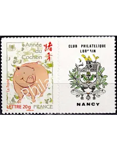 n° 4001B - Année lunaire chinoise du Cochon - Autoadhésif