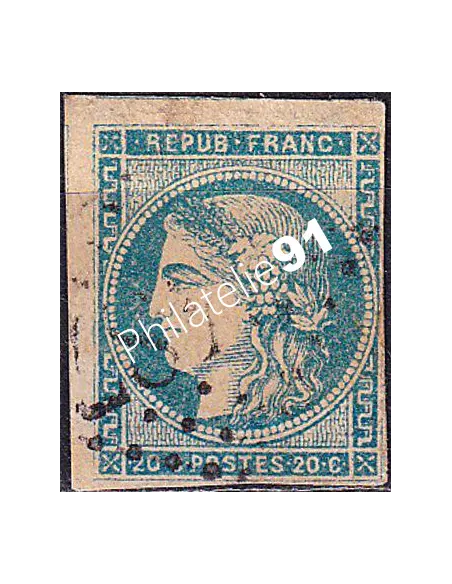 Timbre Classique n° 45A non dentelé oblitéré, timbres France