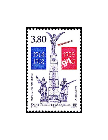 Timbre de Saint-Pierre et Miquelon n° 684, collection timbre Dom-Tom