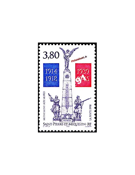 Timbre de Saint-Pierre et Miquelon n° 684, collection timbre Dom-Tom