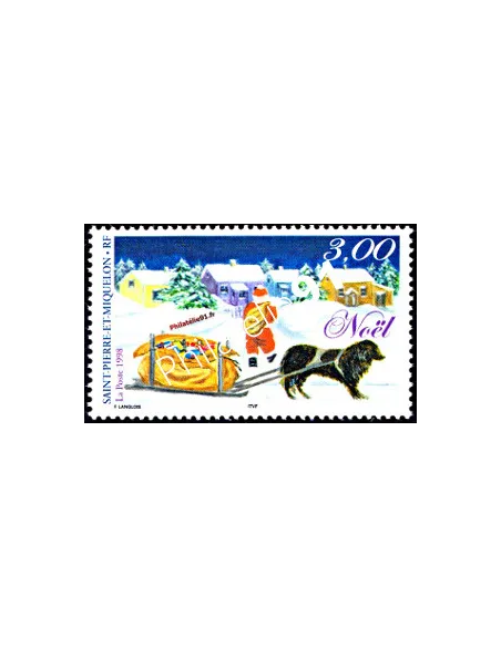 Timbre de Saint Pierre et Miquelon n° 68, Noël, collection Dom-Tom