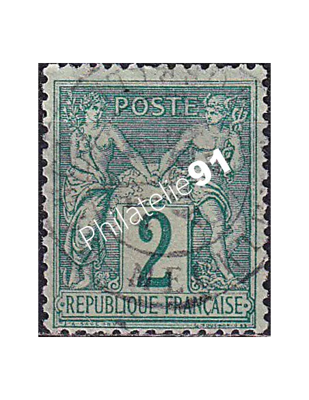 Timbre Classique n° 62 oblitéré, timbre signé, timbres France