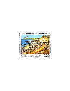 Timbre de Saint Pierre et Miquelon n° 687, Art, collection Dom-Tom