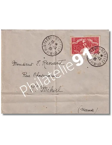 Enveloppe avec n° 308 ,seul sur lettres France