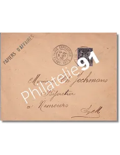 France, n° 103 seul sur enveloppe oblitérée, lettres France