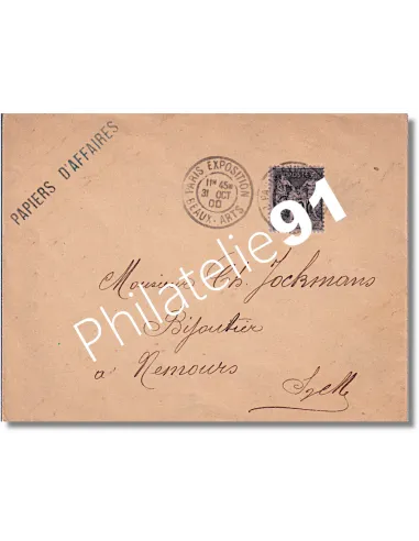 France, n° 103 seul sur enveloppe oblitérée, lettres France