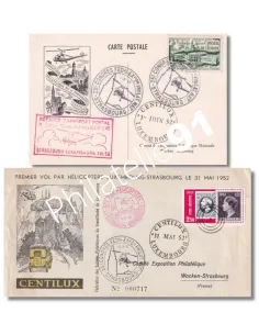 Lot de document aviation, timbres Thématiques