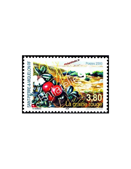 Timbre de Saint Pierre et Miquelon n° 710, Fleur, collection Dom-Tom