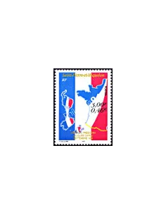 Timbre de Saint Pierre et Miquelon n° 703, collection timbres Dom-Tom