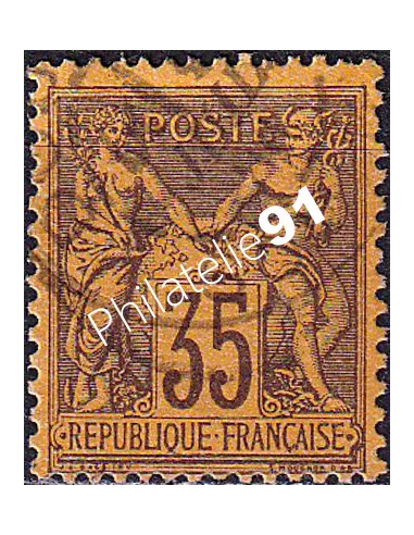 Timbre Classique n° 93 oblitéré, collection timbres France