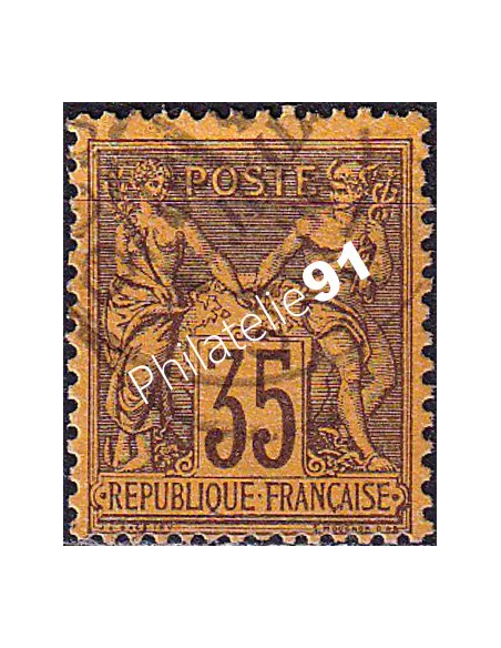 Timbre Classique n° 93 oblitéré, collection timbres France