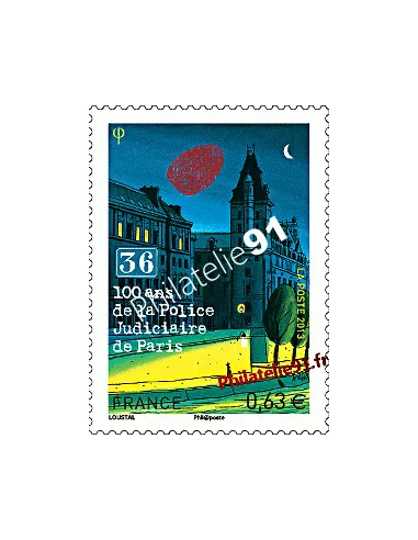 Timbre de France n° 4796 - Centenaire de la Police Judiciaire de Paris