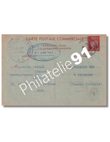 Entier Postal 512-CP4 de France - collection entier France