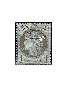 Timbre de France n° 50 - Type Cérès - IIIe République