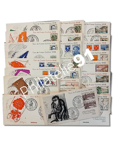 Enveloppe Tour de France cycliste, lettres France