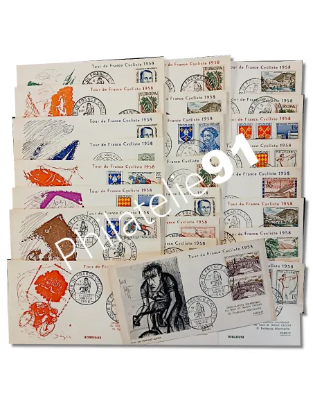 Enveloppe Tour de France cycliste, lettres France