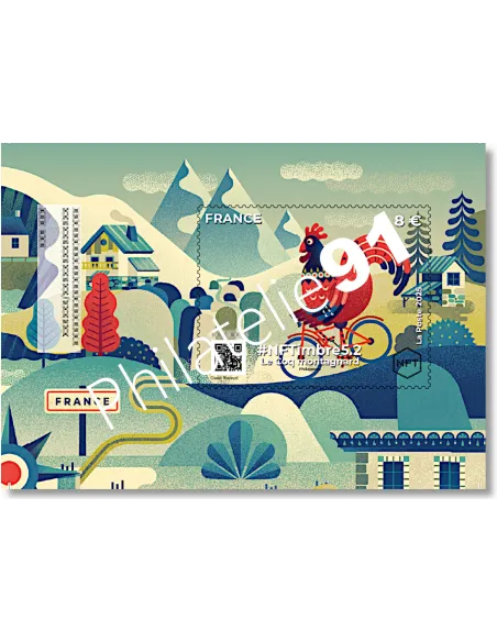 #NFTimbre 5, série de 4 blocs, 1er jour, timbres de France