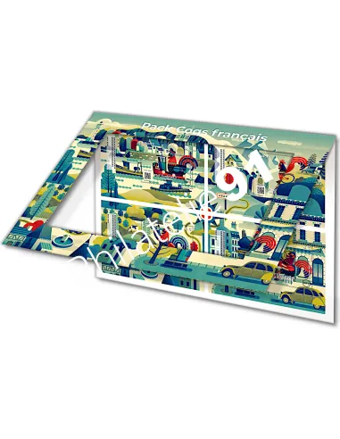 Pack Coqs français#NFTimbre 5, 1er jour, timbres de France